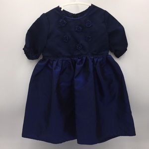Toddler Girls Hand Made Blue Dress Size 3T